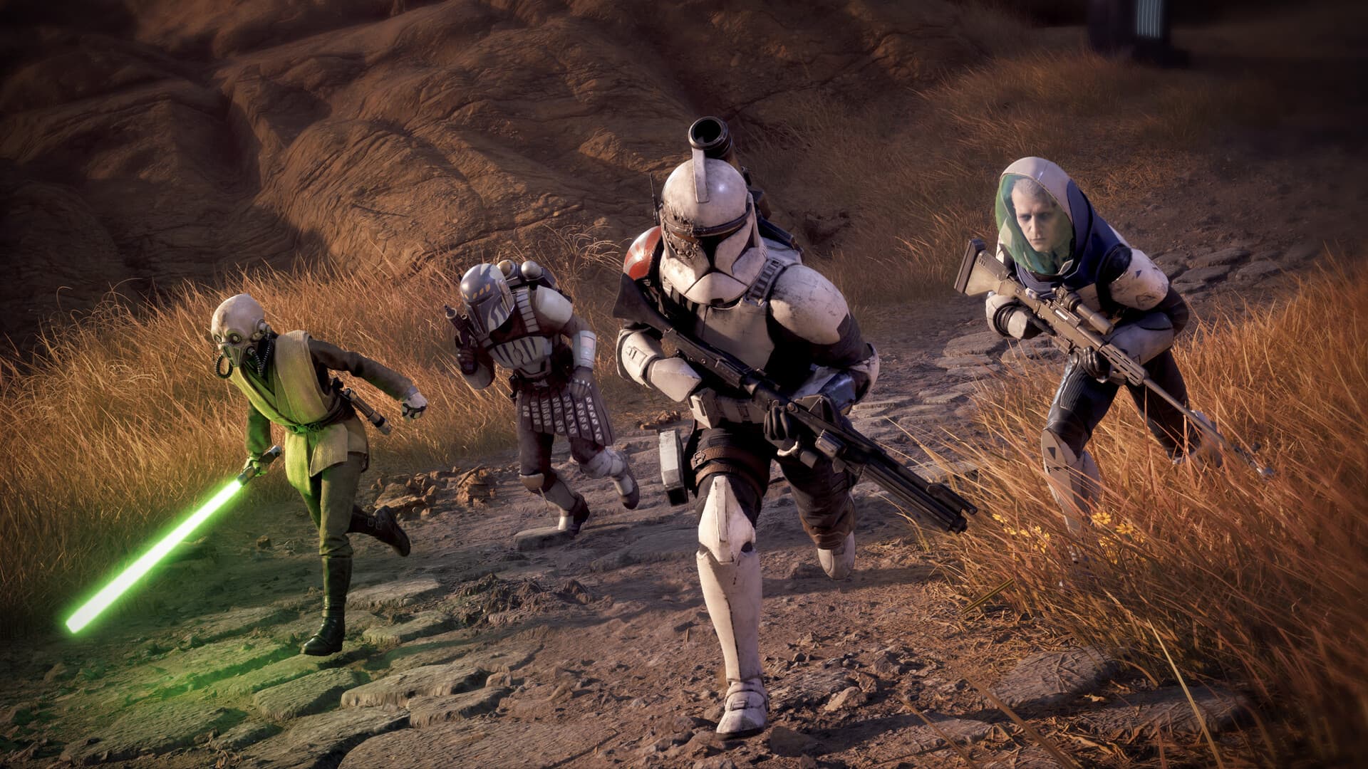 Zero Company Operators advancing together on a mission